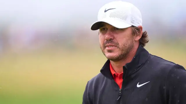 Brooks Koepka looking on during the Open Championship at Royal Portrush