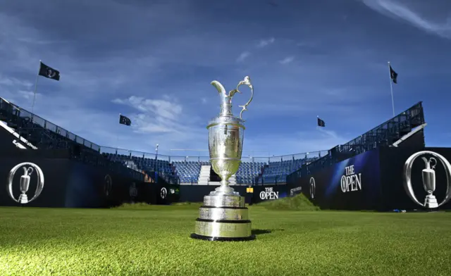 The Claret Jug at the Open Championship