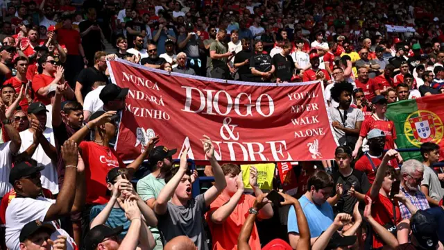 Liverpool fan's tribute Jota