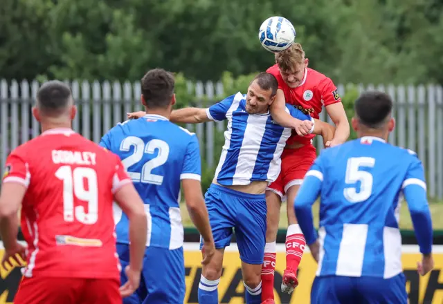 Odhran Casey's header comes back off the crossbar