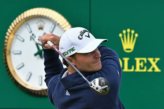 Rasmus Hojgaard on day two of The Open