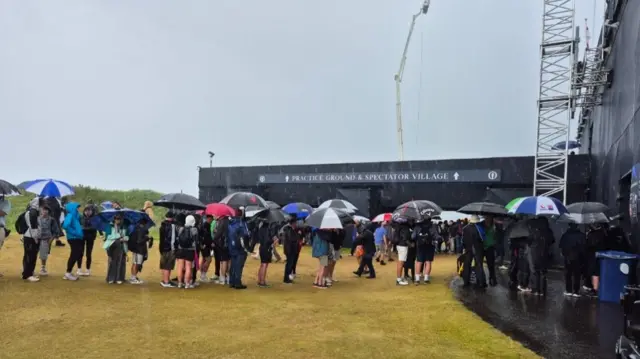 Fans at the Open