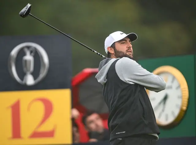 Scottie Scheffler on day two of The Open, Portrush