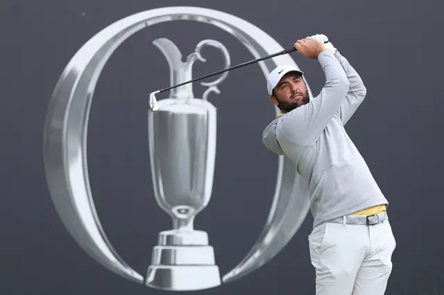 Scottie Scheffler on day two of The Open, Portrush