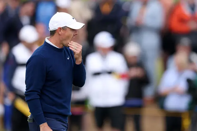 Rory McIlroy on day two of The Open, Portrush