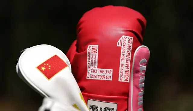 Haotong Li's headcovers at this year's Kenyan Open