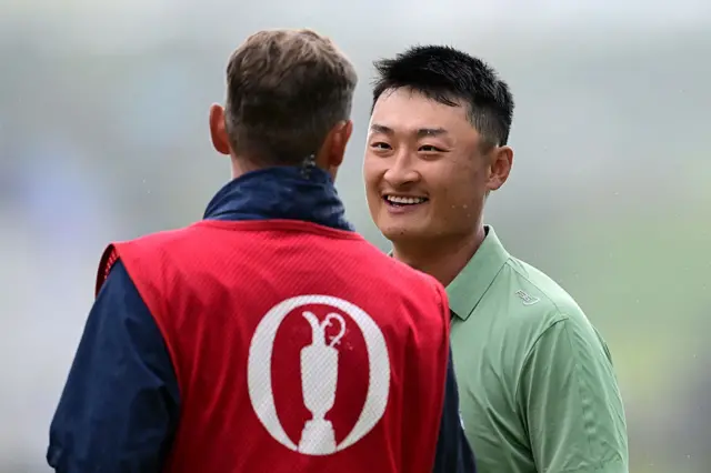 Haotong Li on day two of The Open