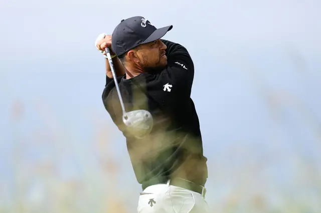 Xander Schauffele on day two of The Open at Portrush