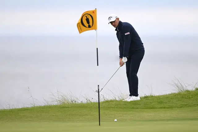 Rasmus Hojgaard on day two of The Open, Portrush