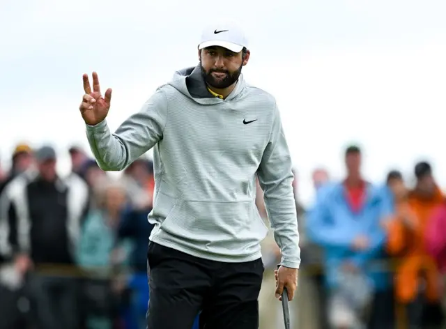Scottie scheffler on day tow of The Open, Portrush