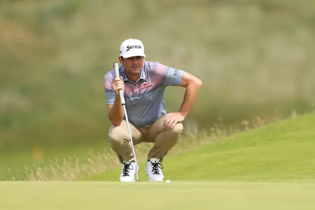 Keegan Bradley on day two of The Open at Portrush