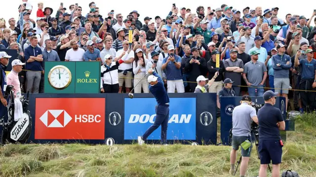 Rory McIlroy at the Open Championship