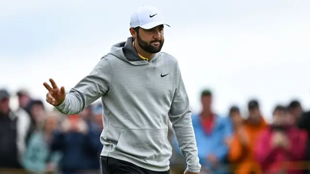 Scottie Scheffler at The Open 2025