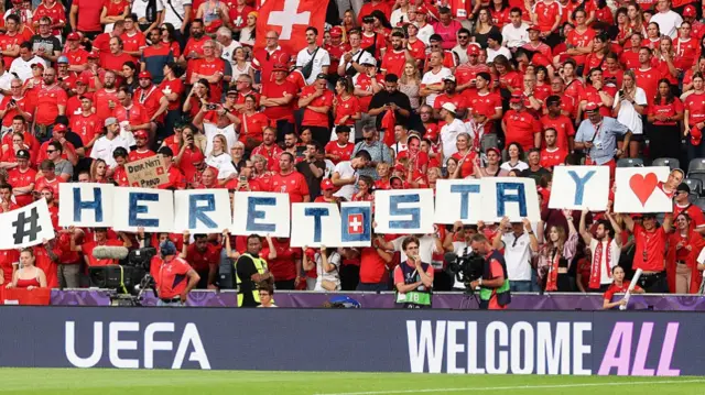 Fans of Switzerland