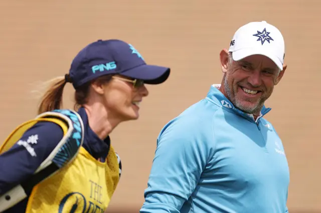 Lee Westwood and wife Helen Storey