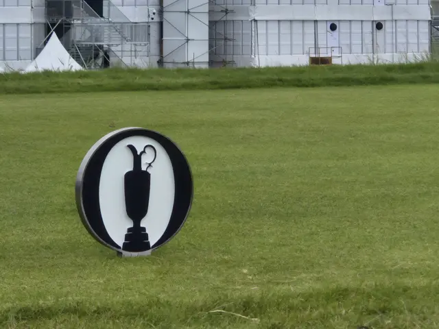 A tee box at the Open