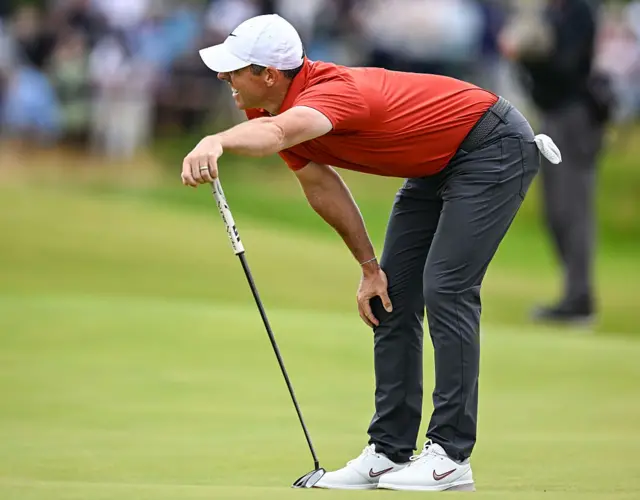 Rory McIlroy on day three of The Open, Portrush