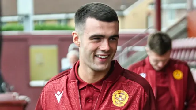 Motherwell midfielder Lennon Miller