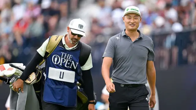 Li Haotong at the Open Championship
