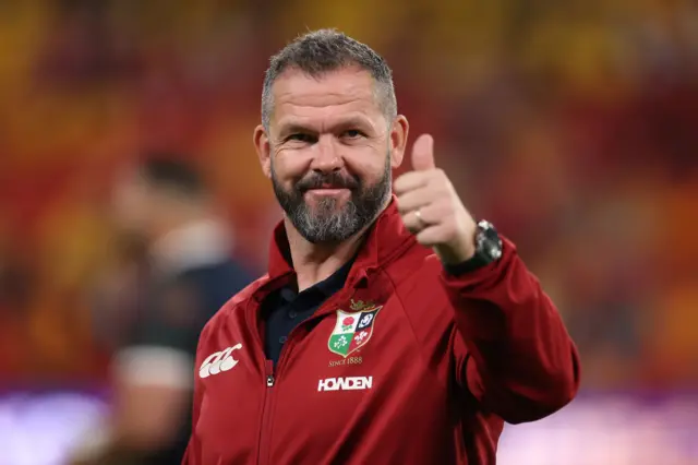 Lions Head Coach Andy Farrell in positive mood