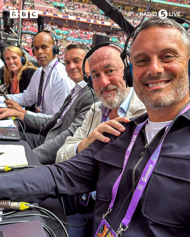 5 Live Broadcast team at ringside