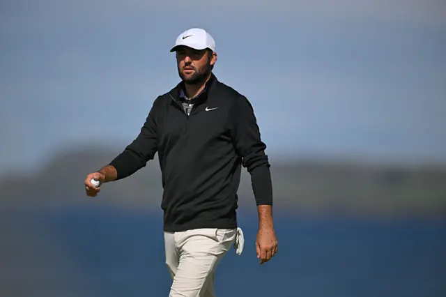 Scottie Scheffler on day three of The Open, Portrush