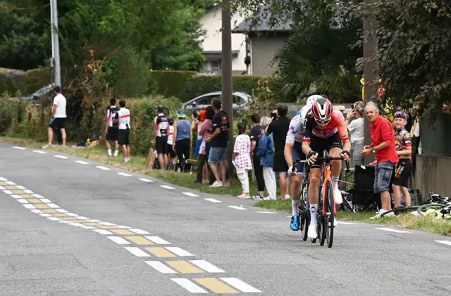 Geraint Thomas in action at Tour de France