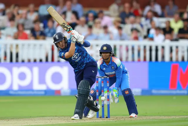 England's Nat Sciver-Brunt in action