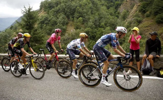 Remco Evenepoel in action at Tour de France