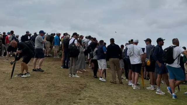 Crowds watching Rory McIlroy