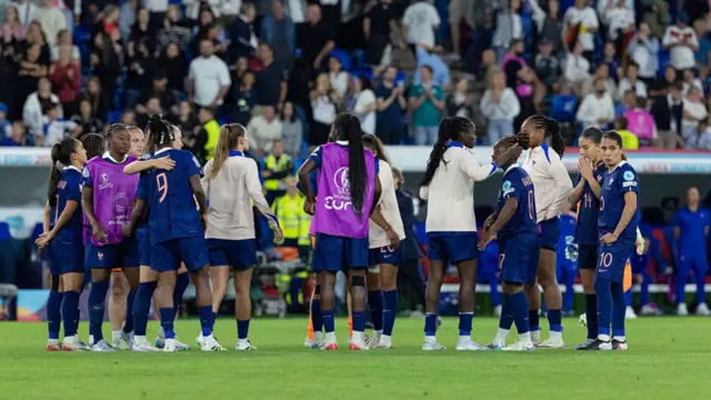France squad looks dejected and disappointed