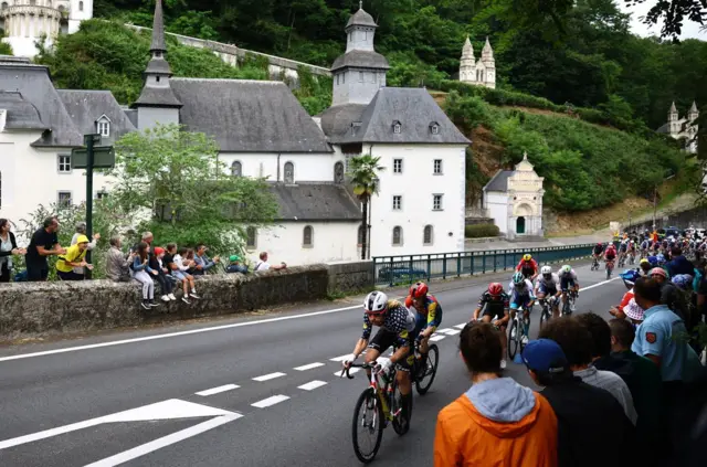 Quinn Simmons during stage 14 of the Tour de France