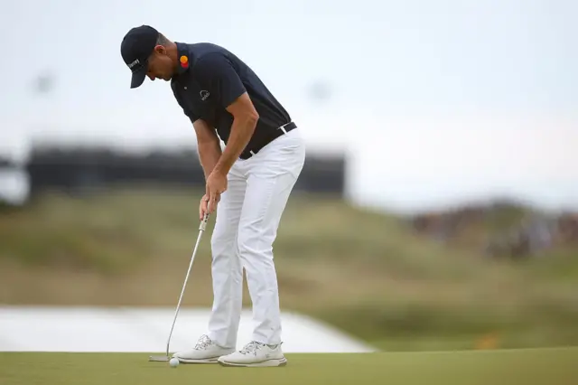 Justin Rose on day three of The Open at Portrush