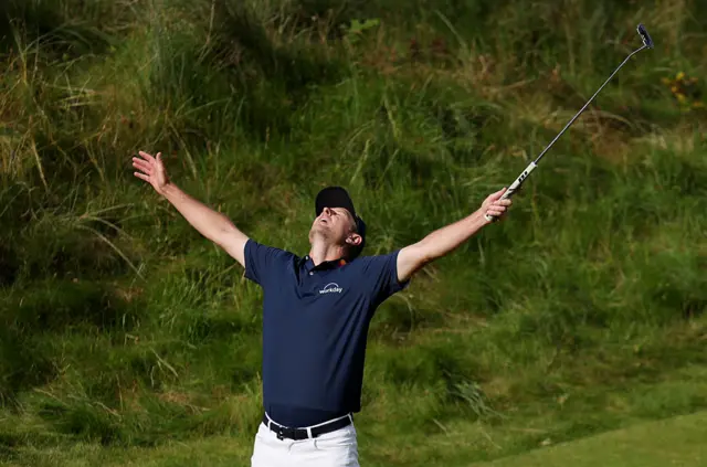 Justin Rose on day three of The Open