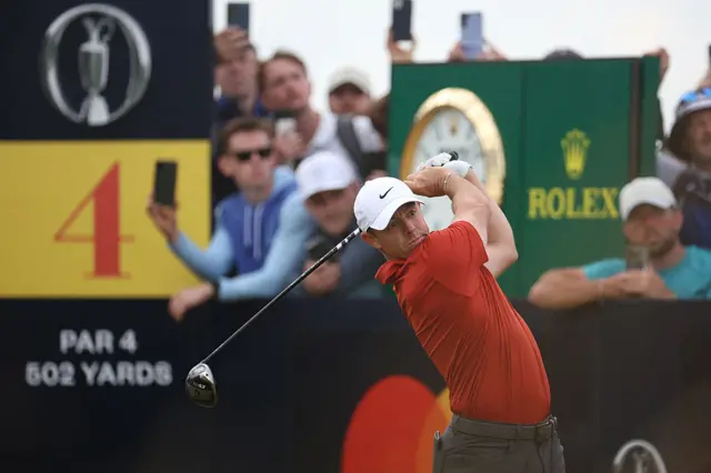 Rory McIlroy on day three of The Open, Portrush