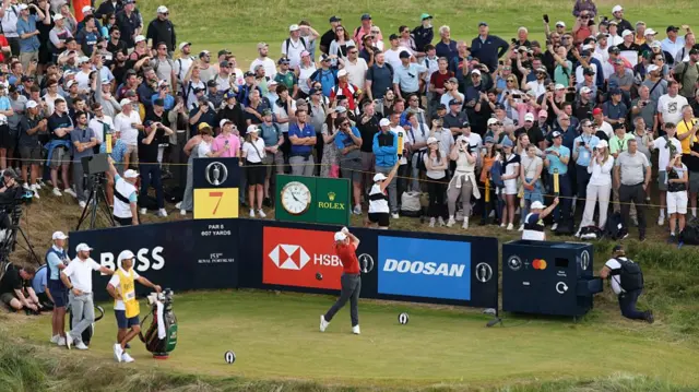 Rory McIlroy at the Open Championship