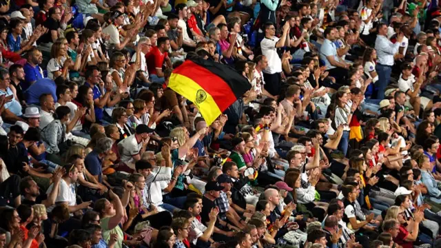 A general view of fans of Germany