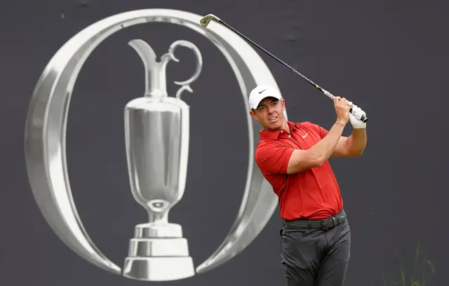 Rory McIlroy on day three of The Open at Portrush