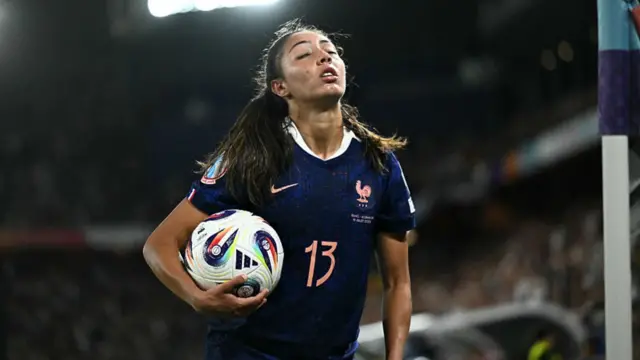 France's defender #13 Selma Bacha