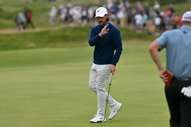 Tommy Fleetwood on day three of The Open, Portrush