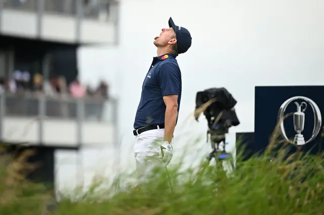 Justin Rose on day three of The Open, at Portrush