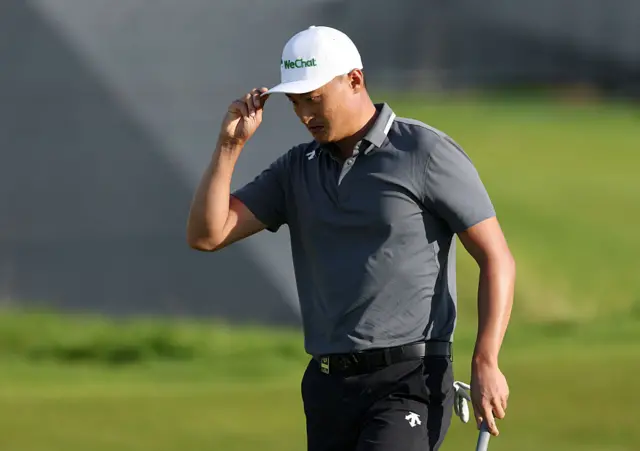 Li Haotong on day three of The Open at Portrush