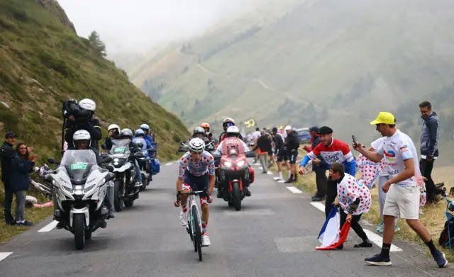 Lenny Martinez in action at Tour de France