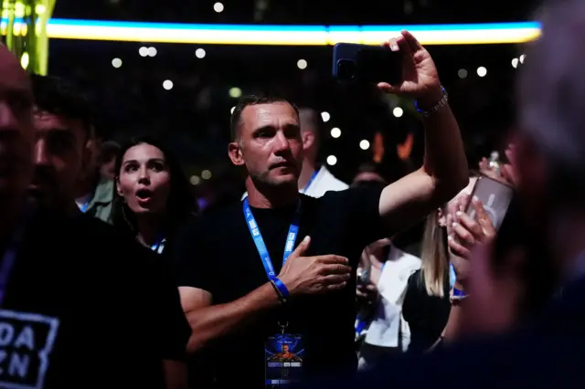 Andriy Shevchenko at ringside
