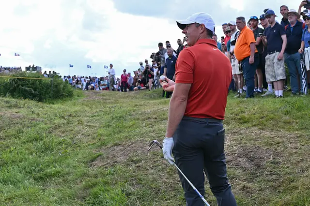Rory McIlroy on day three of The Open, Portrush