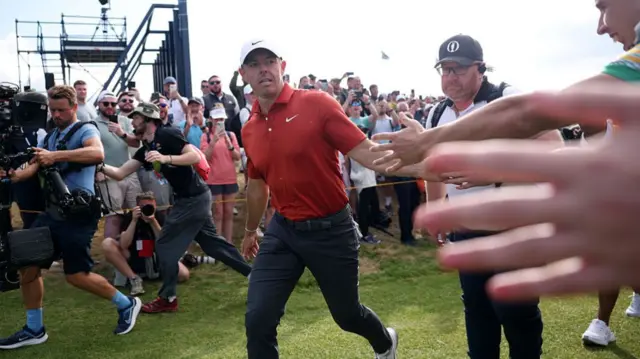 Rory McIlroy at the Open Championship