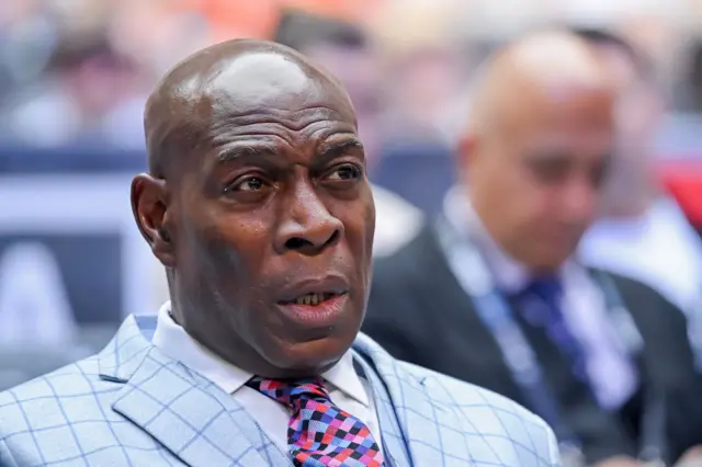 Former English boxer Frank Bruno