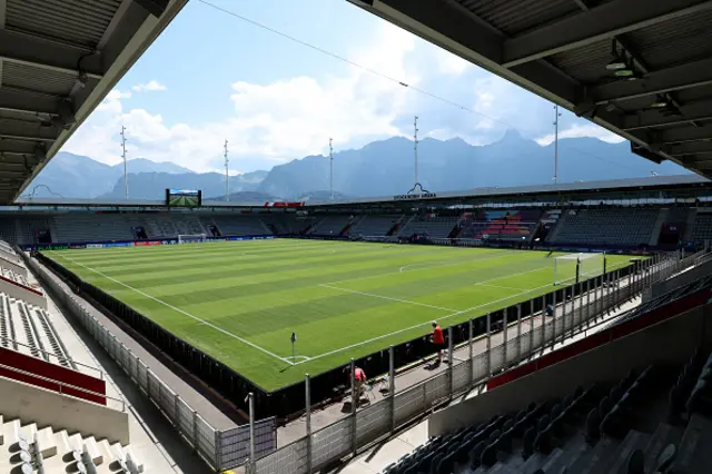 General view outside the stadium
