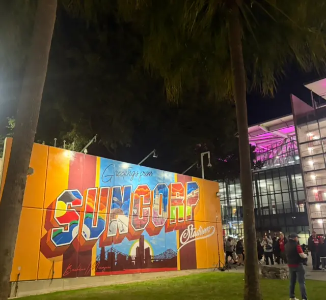 Suncorp Stadium pre kick-off