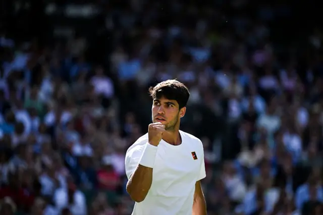 Carlos Alcaraz at Wimbledon